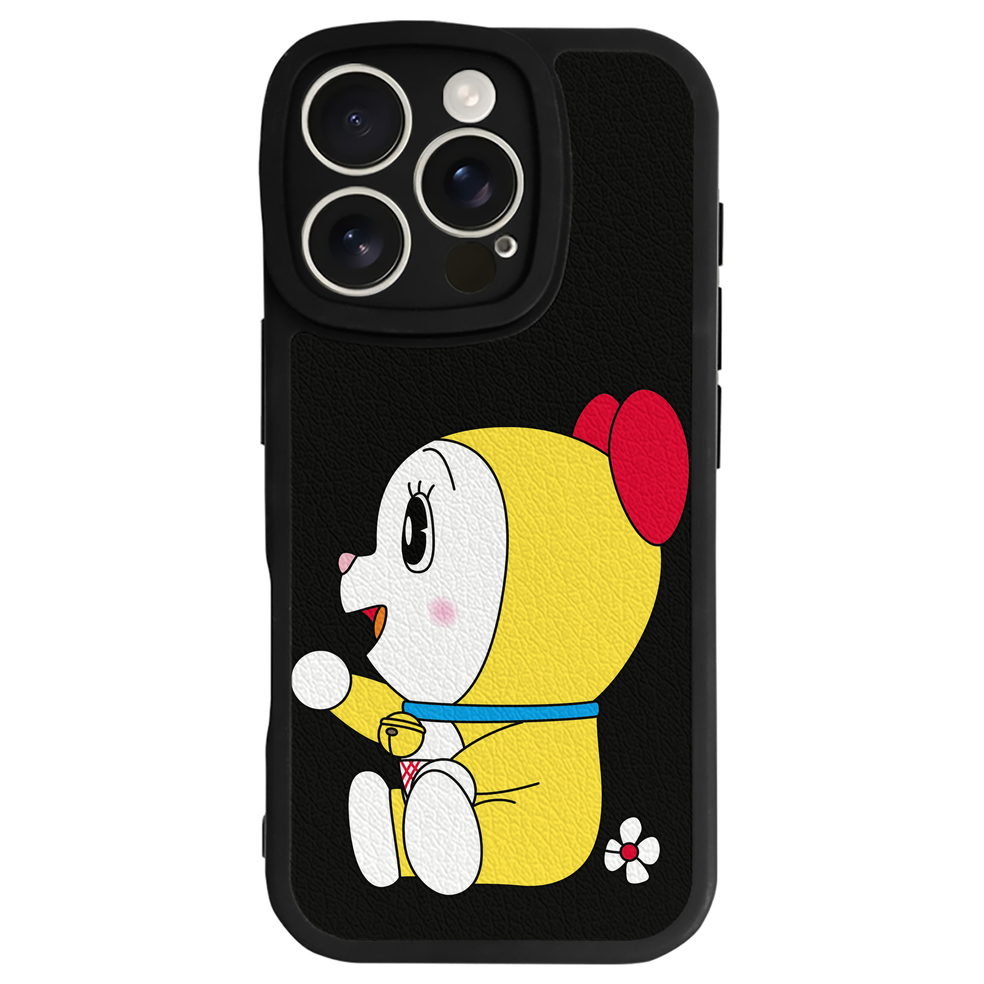 （画像用） ドラえもん ドラミ Doraemon Dorami 【iPhone 16シリーズ対応】シリコンスマホケース（レザー調） 材質：シリコン